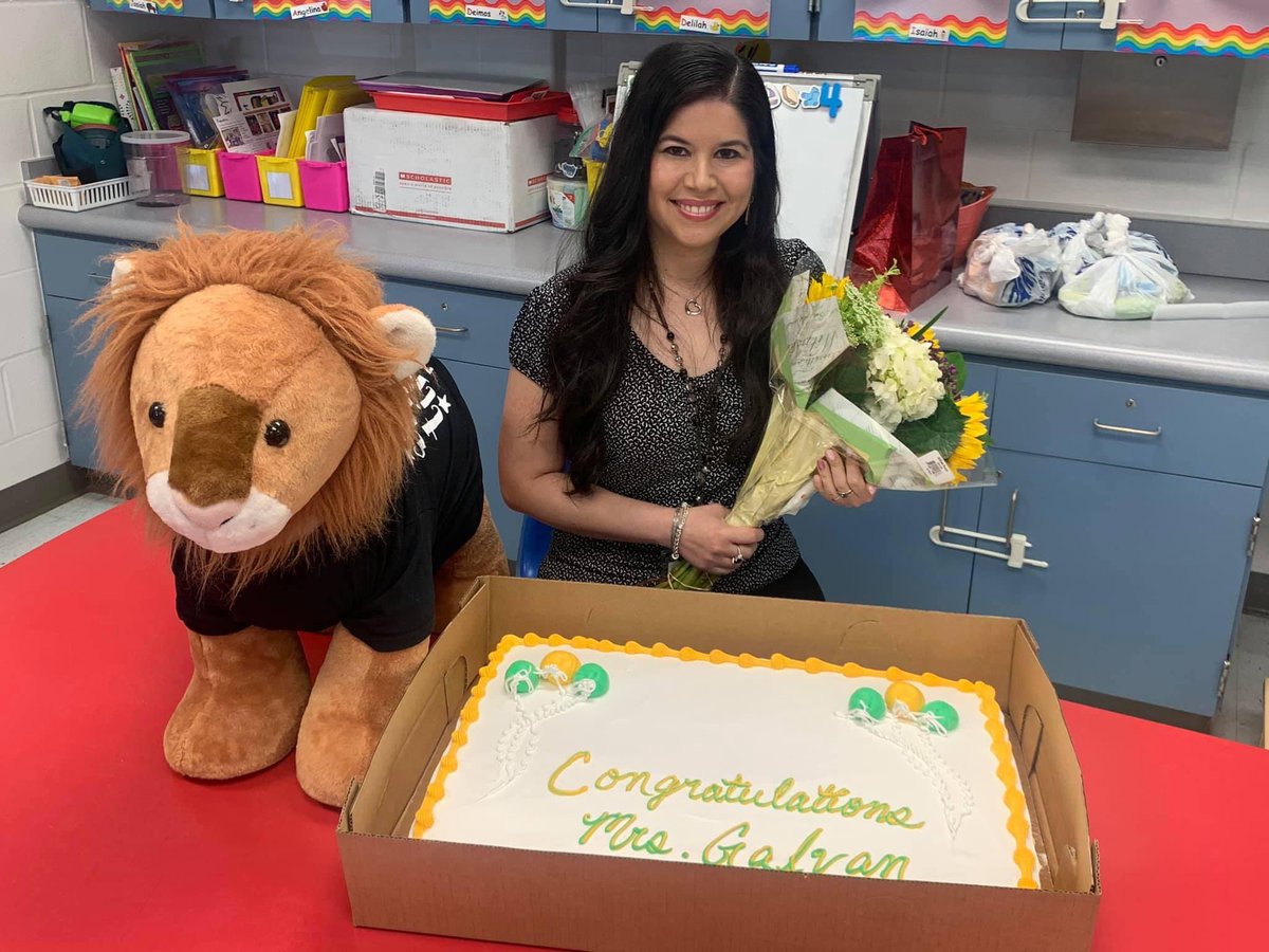 We are so happy to recognize Mrs. Galvan, Teacher of the Year at Nelson ECEC. Congratulations!!! 🦁