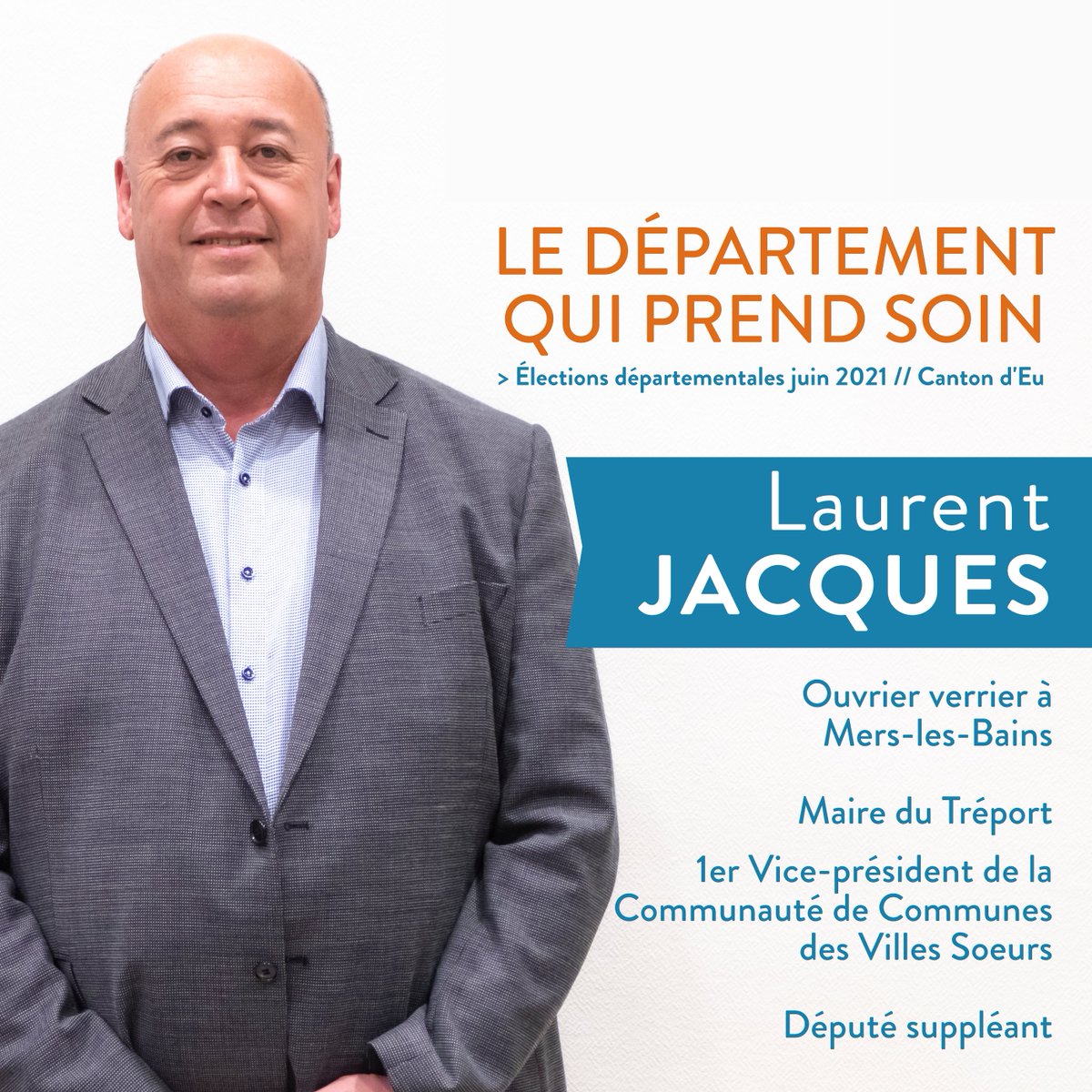 PrendQui's tweet photo. "Nous sommes à l’écoute de tous, notamment ceux qui ont été en première ligne depuis plus d’un an : soignants, aides à domicile, employés de la grande distribution, enseignants…"
Laurent JACQUES, candidat aux élections départementales sur le canton d'Eu https://t.co/xwfXBMHTMz