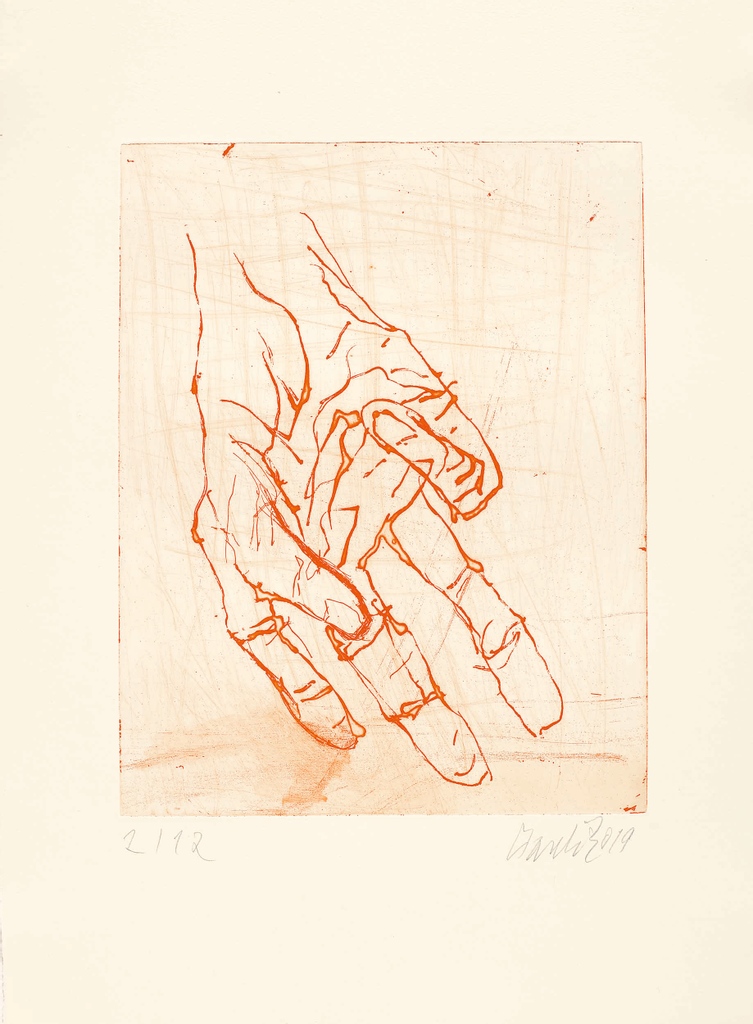 CristeaRoberts's tweet photo. For London Original #Print Week, we are presenting a focused selection of prints from #GeorgBaselitz’s new series ‘Eine Hand ist keine Faust’, 2019, on the @Londonprintfair's digital Platform for Prints: https://t.co/VFSQDIQrJM https://t.co/CNd8OyjaFO