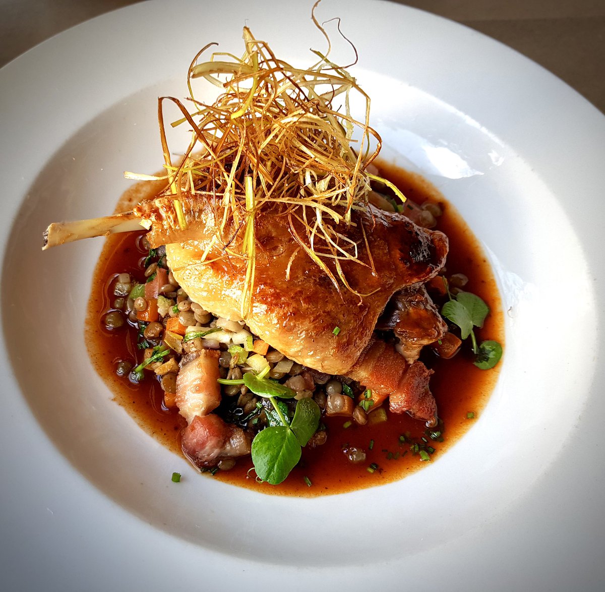 We are full for Mother’s Day lunch, but join us for dinner instead . Our steak 🥩 and Protea wine special is also still available on Sunday night only. Pictured below another, favourite our duck. Book via Dineplan or give us a call 📱 021 876 4055