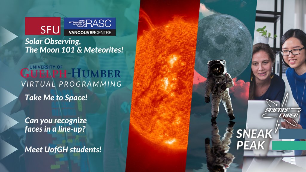 Are you having fun on the #ScienceChase? What's your favourite part so far? Don't forget to check out live programming happening soon! 

⭐ <a href="/SFU_Science/">SFU Science</a>
sfu.ca/science/commun…

⭐  <a href="/GHScienceR/">GuelphHumber</a> sciencerendezvous.ca/event_sites/un…

sciencerendezvous.ca