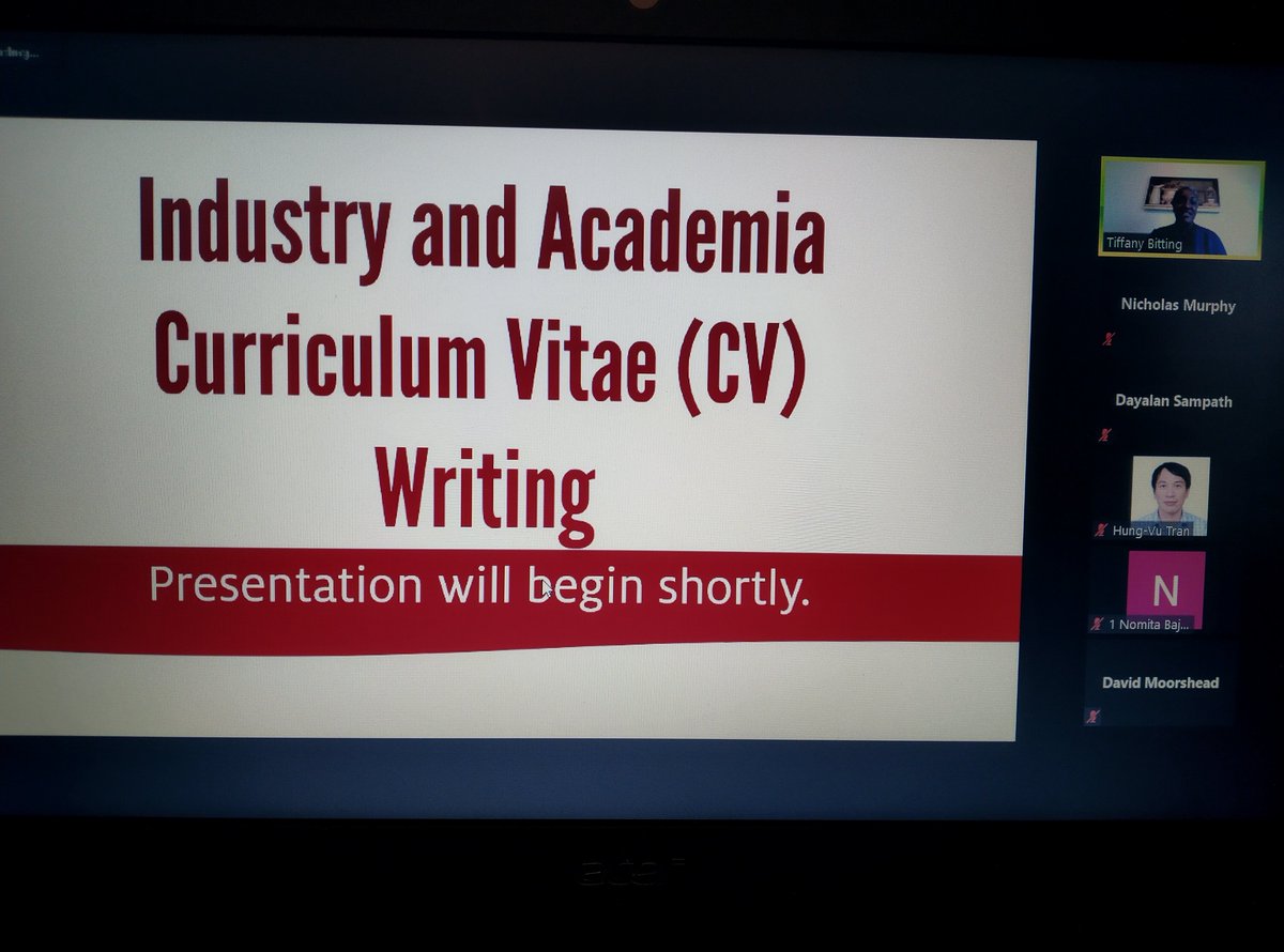tmcapcs's tweet photo. CV Writing for Academia and Industry with Dr. Tiffany Bitting is now live! We can't wait to learn about how to maximize our CVs potential! #APCS2021 https://t.co/tuzNcJUWg7