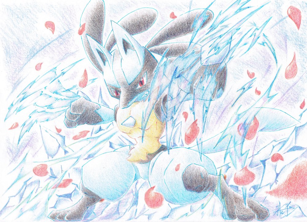 ポケモン ポケモンが技を出す直前の不安定にエネルギーを貯める瞬間 最高に好きなんです 氷牙のイラスト