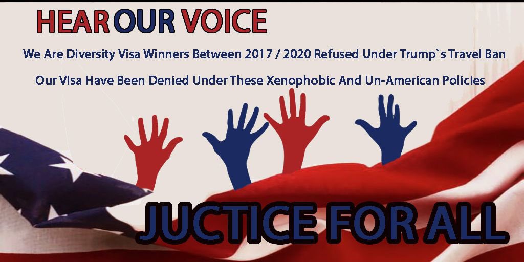 azadehbs81's tweet photo. @AriAramesh @POTUS @dscc @HouseDemocrats @USCIS @AliMayorkas ✅We #DIVERSITY_VISA_WINNERS_2017_2020 were selected by KCC
✅Received an invitation letter for interview 
✅Traveled to another country with our family &amp; paid all the fees for interview because there is no US embassy in our country 
⛔️Our visas were denied because of #Muslimban https://t.co/jmAW2FaBgk