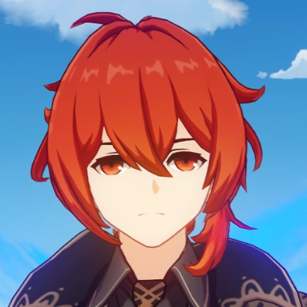 enocbwaap's tweet photo. im cryin why did they make diluc's face so damn funny to look at https://t.co/Vnxjoazufy