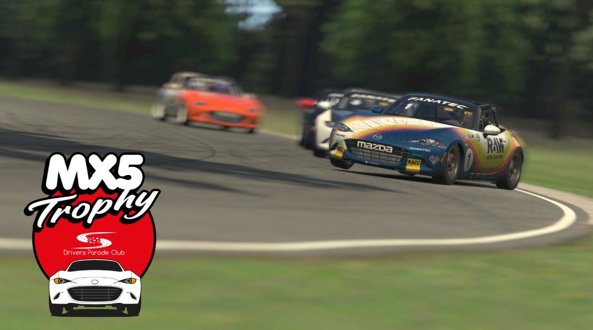 🔶️MX5 Trophy <a href="/DriversparadeCb/">Drivers Parade Club</a> 
Segunda cita del calendario, Virginia
📍Domingo 9 sobre las 21.30h

Intentaremos sacar el máximo