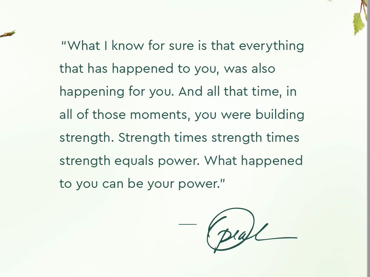 TheeJoeBraxton's tweet photo. I appreciate @Oprah’s wisdom. It’s encouraging and inspiring. #YourLifeInFocus
Everything that has happened to me, the rape, the molestation, the sexual abuse, the abandonment, the depression, the prison, the suicide attempts, the rejection... All of this gave me power. 💪🏾 https://t.co/Id1QeyJs6Z