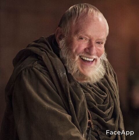 thread of game of thrones characters smiling using faceapp