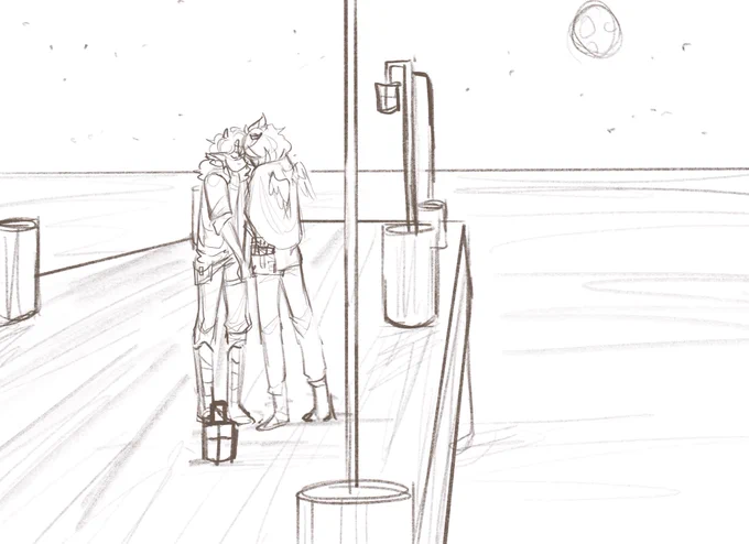 quick sketch of a secret midnight meeting at the old lmanburg docks 

might finish if i get time lol

#dsmpsona 