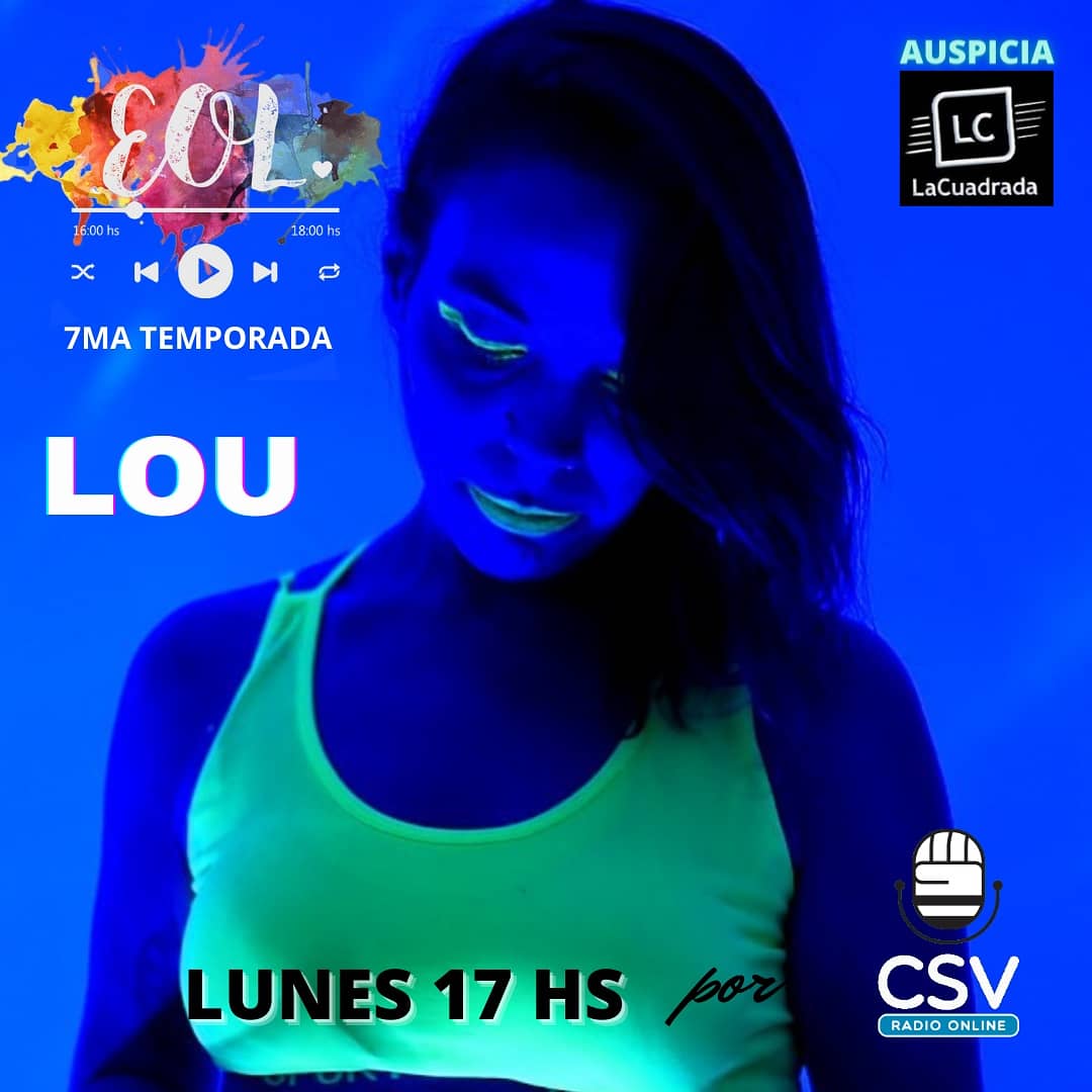 No te pierdas este Lunes a las 16 hs, una nueva emisión de EOL, nos visitan <a href="/imladyant/">Lady Ant</a> y LOU en vivo!! 
Por <a href="/CSVRadio_online/">CSV Radio Online</a> 
csvradio.com.ar