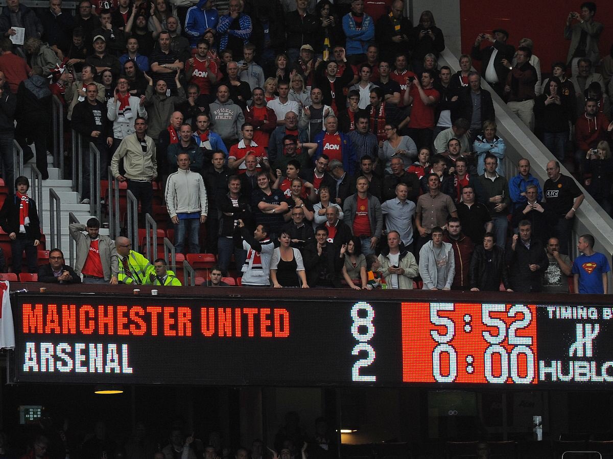 2011-12. Manchester United 8-2 Arsenal. Young and Rooney masterclass destroys Arsenal.