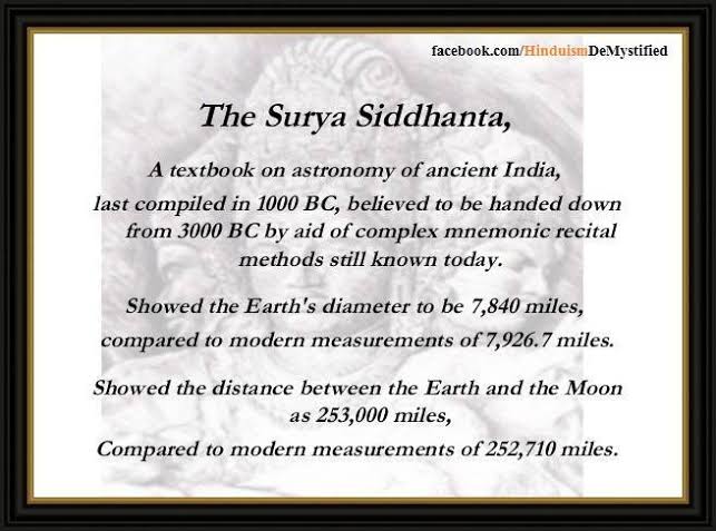 Thread on Calculation of time as per Surya Sidhant Surya Sidhant is ancient science of Astronomy which is kept by Sun himself, was described to Maya by Partakes of Sun's nature after his penance for enquiring about this in the end of Krita YugaIt was compiled many times1/n