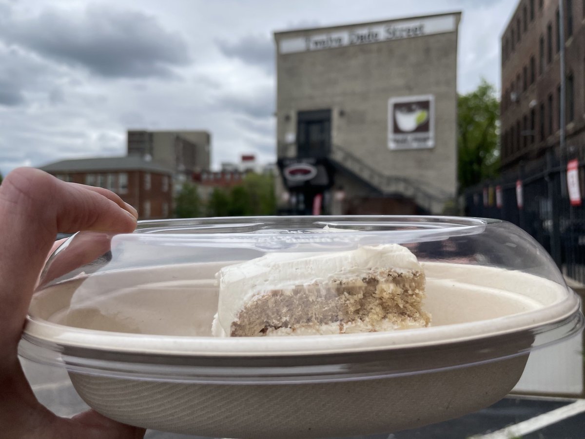 Free cake day at one of the coolest cafes on earth #Roxbury ⁦@HHBakeryCafe⁩ (one piece with every order)