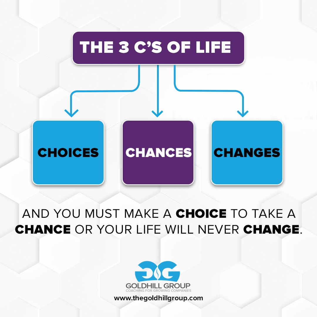 Coach2CEOS's tweet image. There are a lot of people who say that life comes down to the balancing act of these three things. 
According to the saying “you must make a choice to take a chance, or your life will never change.

#lifechoices #lifechances #changesarecoming  #opportunityforall #change #success