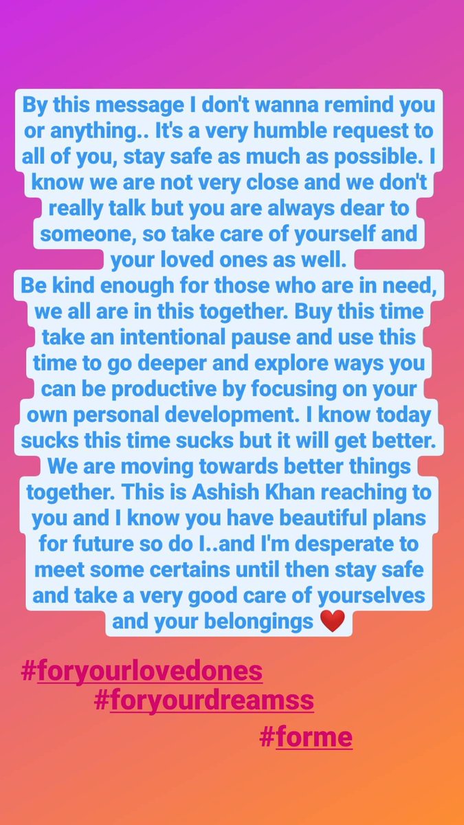 ashitkhan1011's tweet photo. #StaySafe #foryourlovedones #foryourdreams #forme https://t.co/He8NlvcQlY