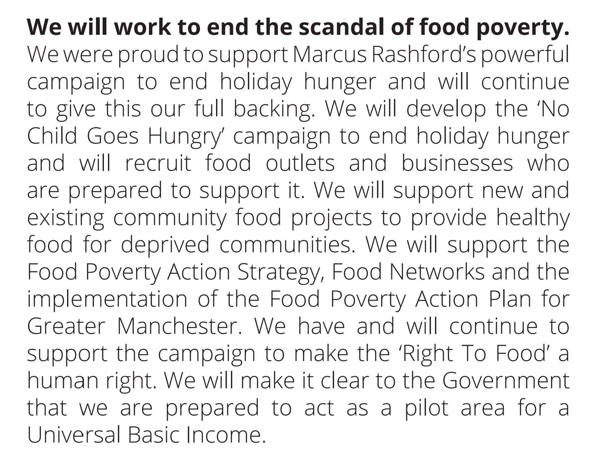 Congrats to <a href="/AndyBurnhamGM/">Andy Burnham</a> and the team. Great support for the Right to Food campaign and we look forward to working with you more on that and food poverty in the coming years. Lots of exciting stuff in the pipeline with <a href="/McrFoodbank/">Manchester Central Foodbank</a> you will be interested in! #RightToFood
