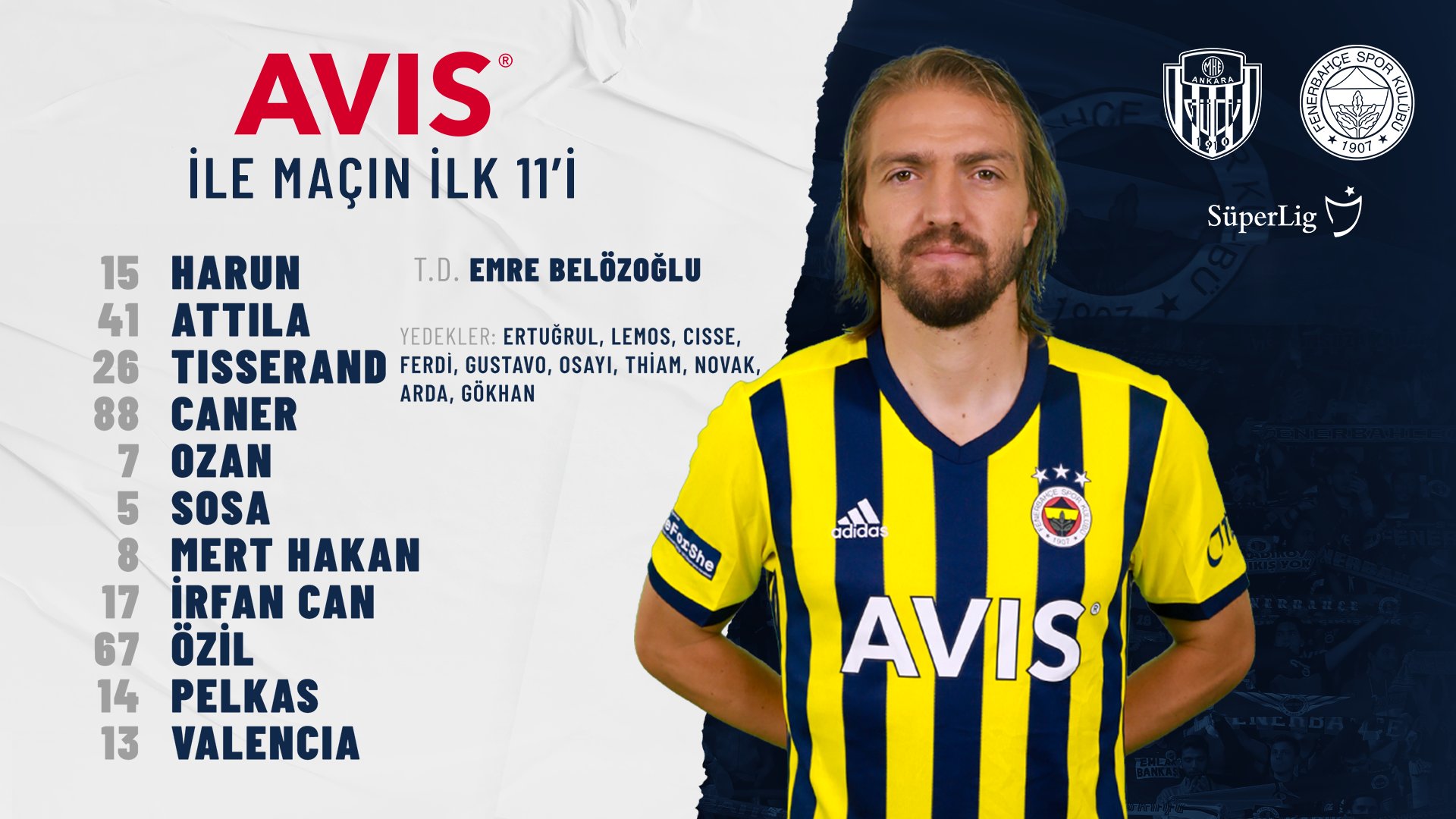 Fenerbahçe SK on X: İlk 11'imiz! 👇 #FBvBJK  / X