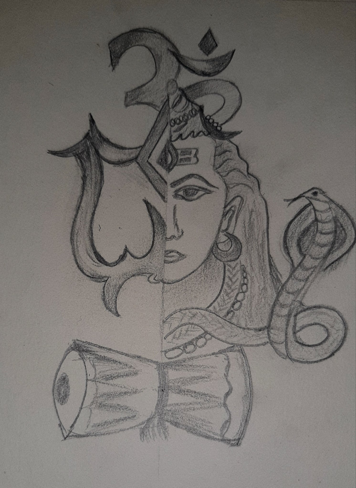 how to draw lord shiva || Easy drawing of Mahadev step by step from mahade  art Watch Video - HiFiMov.co