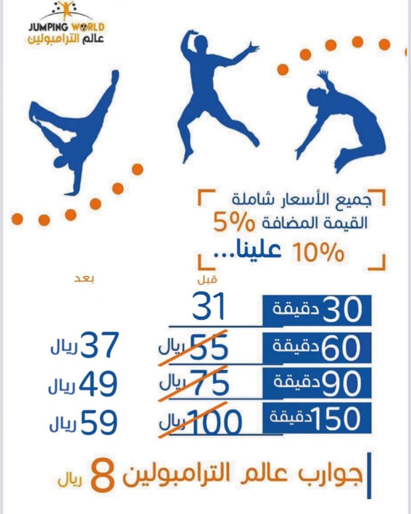 JUMPINGWORLD4's tweet photo. حياكم في #عالم_الترامبولين https://t.co/hnpdTtnaF9