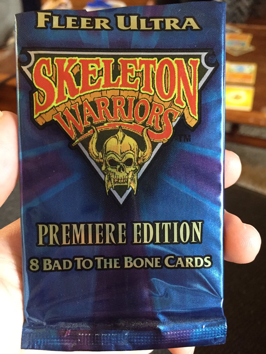 what_i_found's tweet image. I take my son to Ontario Street Comics on Saturday’s. Picked up this old pack of Skeleton Warrior cards for $1. This place is a gem, if you’re in Philly you should check it out. #Philly #comics #skeletonwarriors