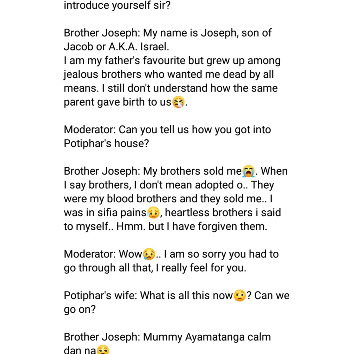 KingdomMemes_hq's tweet image. Joseph is quite fortunate it wasn&apos;t during social media days he was accused of rape.. Everywhere would have been #JusticeforMrsPotiphar 

thread...
