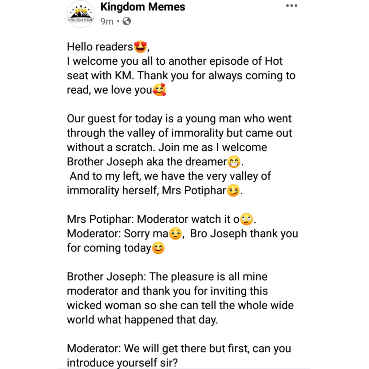 KingdomMemes_hq's tweet image. Joseph is quite fortunate it wasn&apos;t during social media days he was accused of rape.. Everywhere would have been #JusticeforMrsPotiphar 

thread...