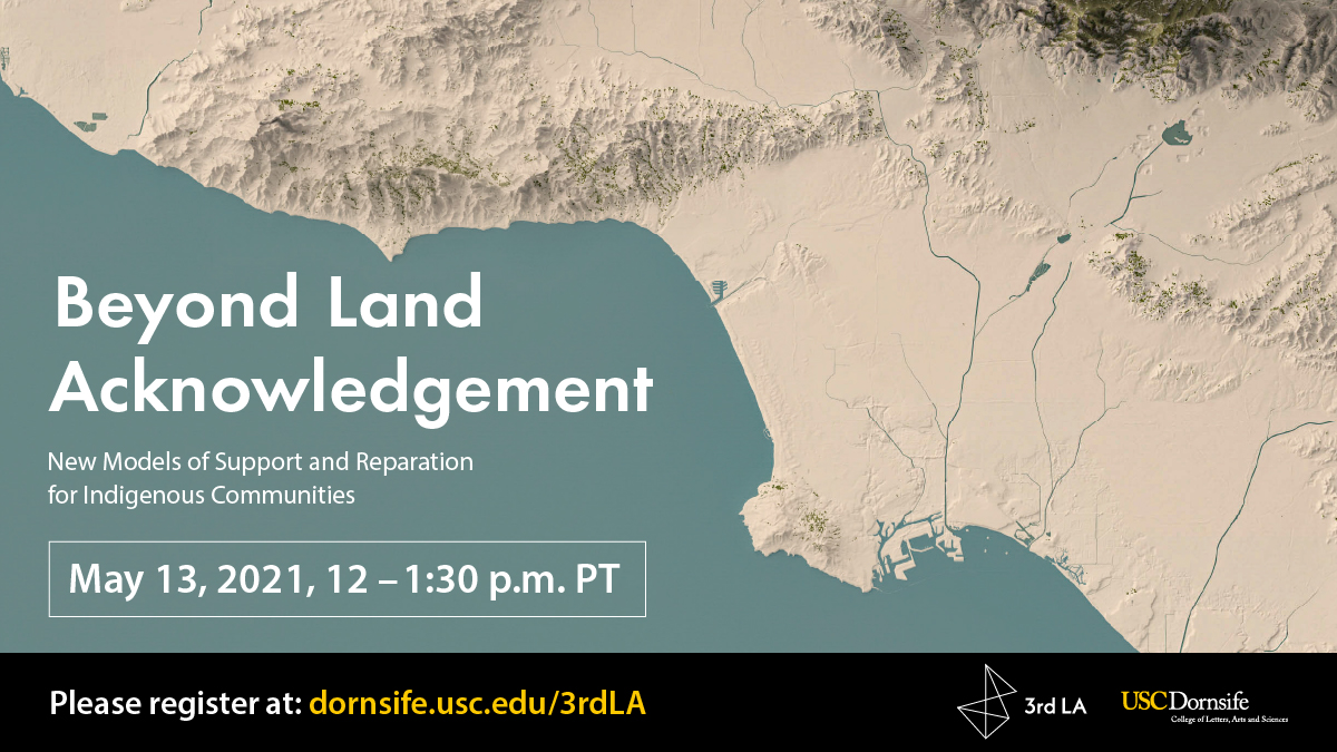 USCDornsife's tweet photo. 🗓️ May 13: Join four leading Tongva voices for a discussion about how Los Angeles and other cities can more actively and meaningfully support Indigenous communities.

✅ Register: https://t.co/22NXUb3pZp

Moderated by Christopher @HawthorneCDOLA
#3rdLA @USC https://t.co/kFeBjLYeIA