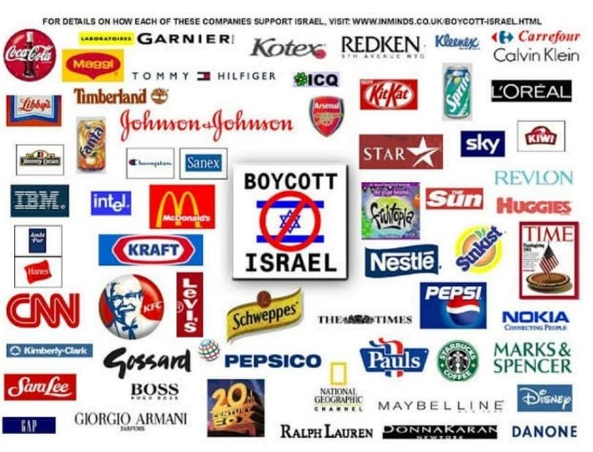 NaushadNaimi's tweet photo. Here is a list of some Israeli products.
#BoycottIsrael https://t.co/4hSXpmpEFv
