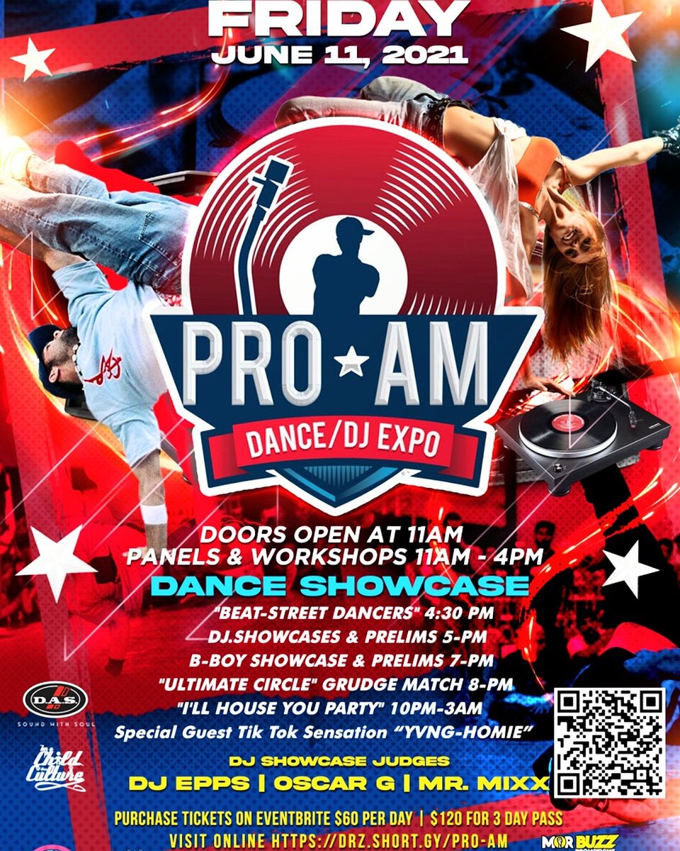 #PROAMDANCEDJEXPO
#JUNE 11-13 2021
#BBOYS #BGIRLS #DJS #MIAMI #DANCE #BREAKING 
PROAMEXPO.COM OR
EVENTBRITE TICKETS LINK:
drz.short.gy/Pro-Am