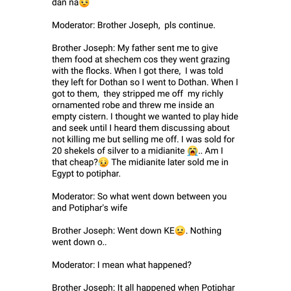 KingdomMemes_hq's tweet image. Joseph is quite fortunate it wasn&apos;t during social media days he was accused of rape.. Everywhere would have been #JusticeforMrsPotiphar 

thread...