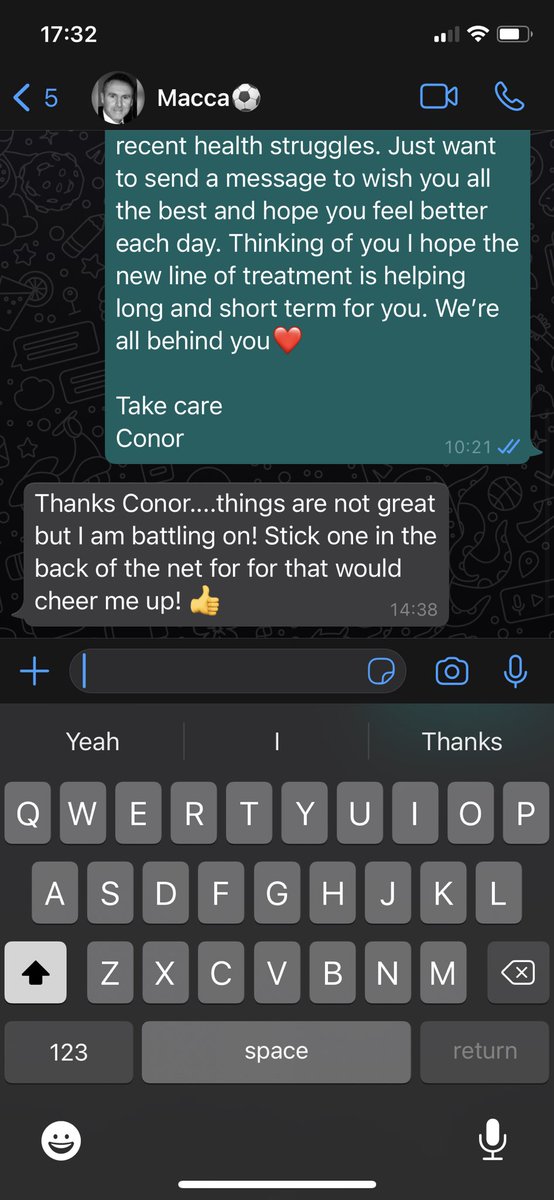 ConorChaplin10's tweet image. That one was for you Macca❤️ I hope that gave you a smile. Thank you for everything. #RIPMacca