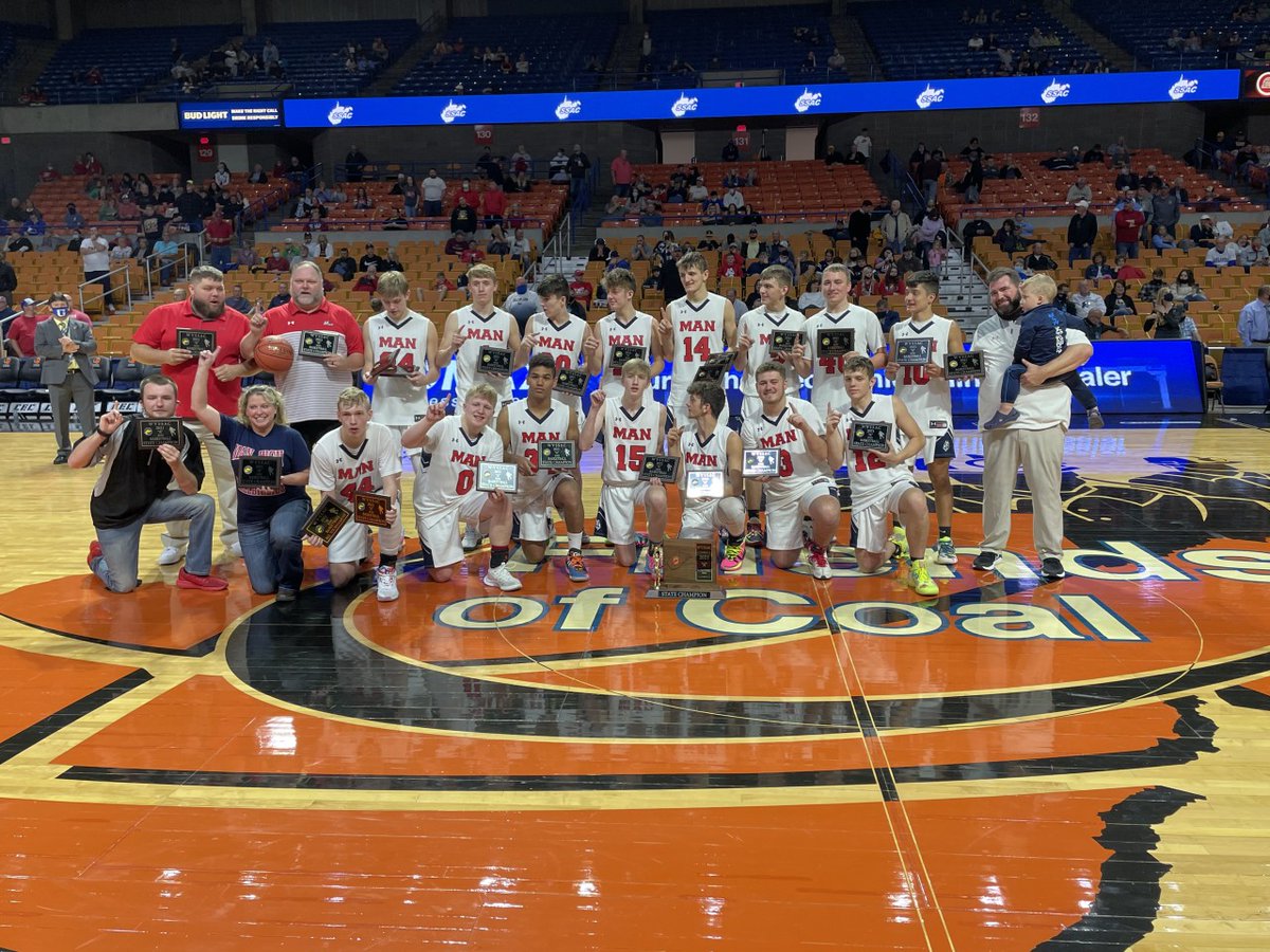 wvssac's tweet photo. 2021 WVSSAC Class A State Boys Basketball Champion - Man High School https://t.co/yksoJLUqAG
