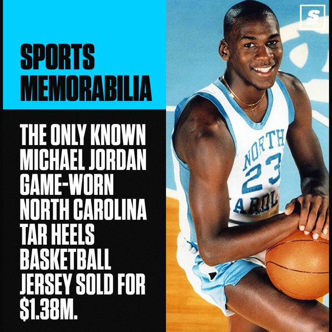 Michael Jordan UNC game-worn jersey sells for record $1.38 million