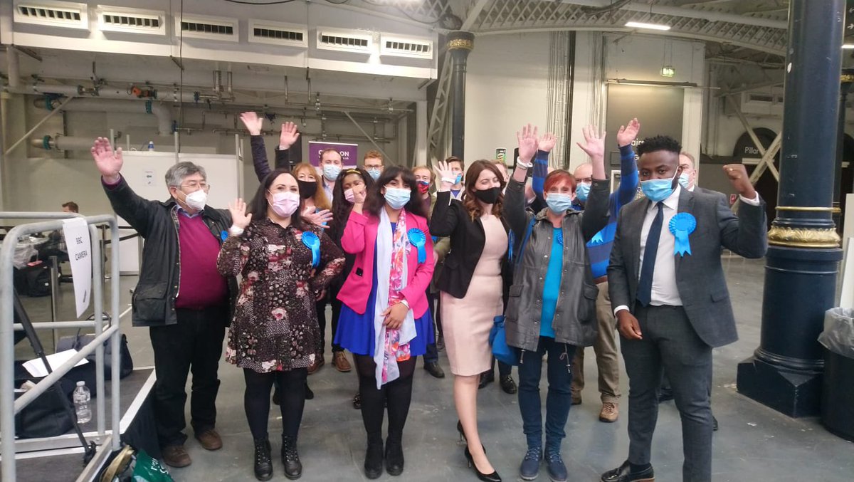 What a #Croydon campaign!

🔵Kenley - CON HOLD
🔵Park Hill &amp; Whitgift - CON HOLD
✅New Addington North - 16% swing to us from Labour
✅South Norwood - 14% swing to us
✅Woodside - 11% swing to us

Labour’s majorities slashed in their safest wards.

Well done team <a href="/CroydonTories/">Croydon Conservatives 🇬🇧</a>!