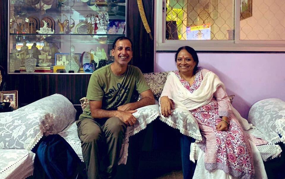 With Bimla aunty, mother ofLIEUTENANT AMIT SINGH 1/9 GORKHA RIFLESLieutenant Amit Singh has immortalized himself fighting terrorists in J&K in 2000.  #MothersDay2021  #MothersDay  #KnowYourHeroes  #VeerYatra