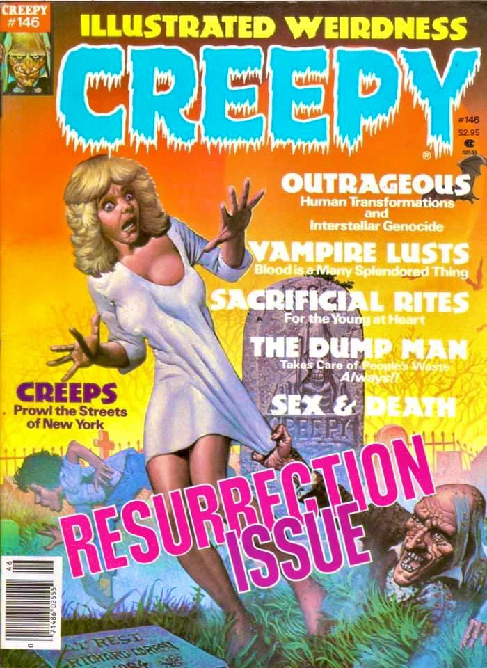 The #CREEPY resurrection issue, not from #WarrenPublishing but from #HarrisComics. Richard Corben art #richardcorben