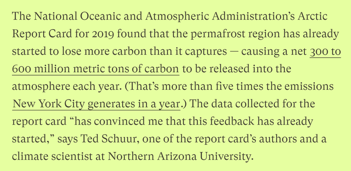 7/14 ...or same with permafrost melting, now adding 0.3 - 0.6 GtCO2/year (total anthropogenic emissions are 50 GtCO2(eq)/year).