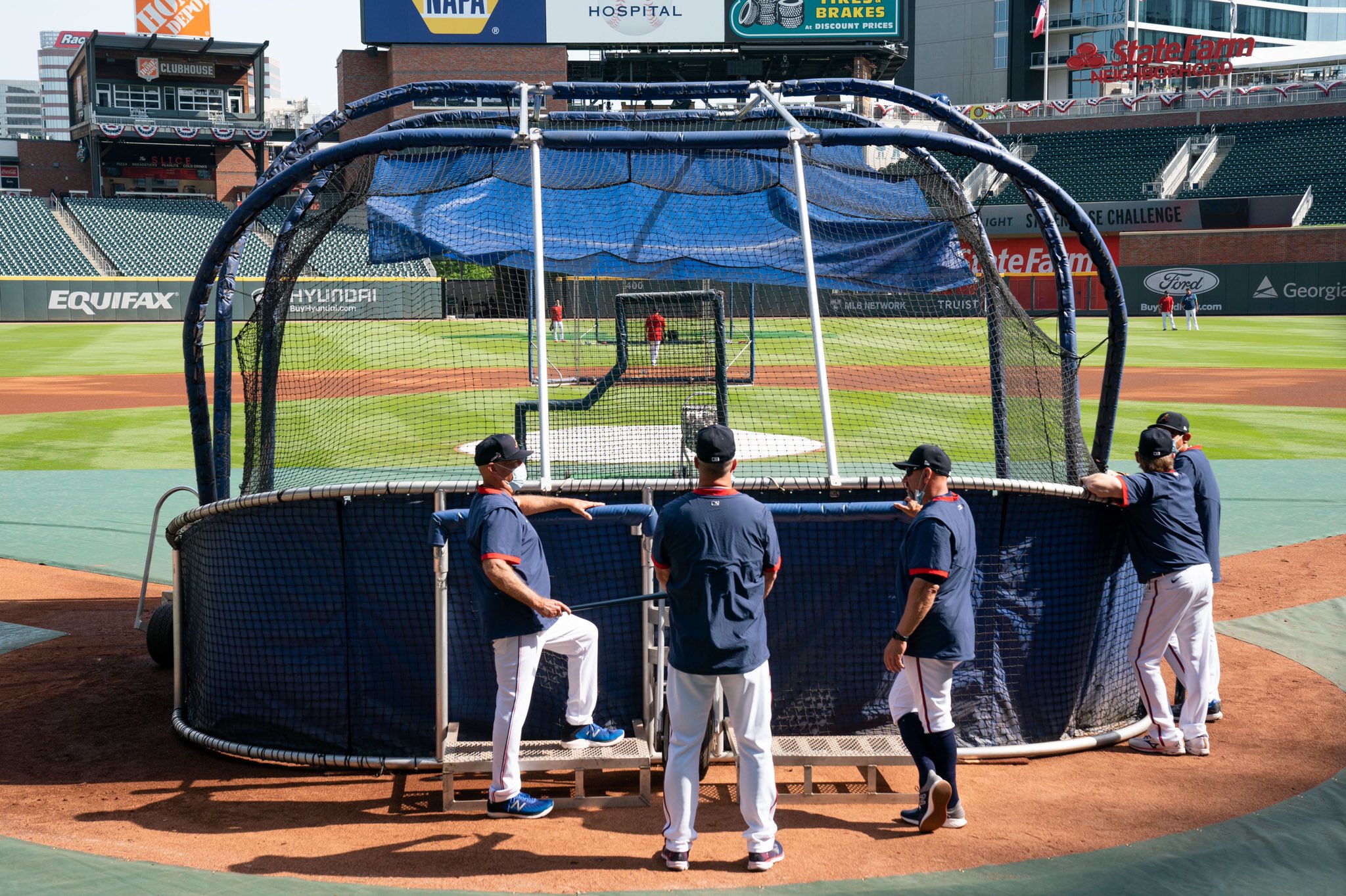 Truist Park on Twitter "All gates open at 430 p.m. today for fans to watch Braves batting