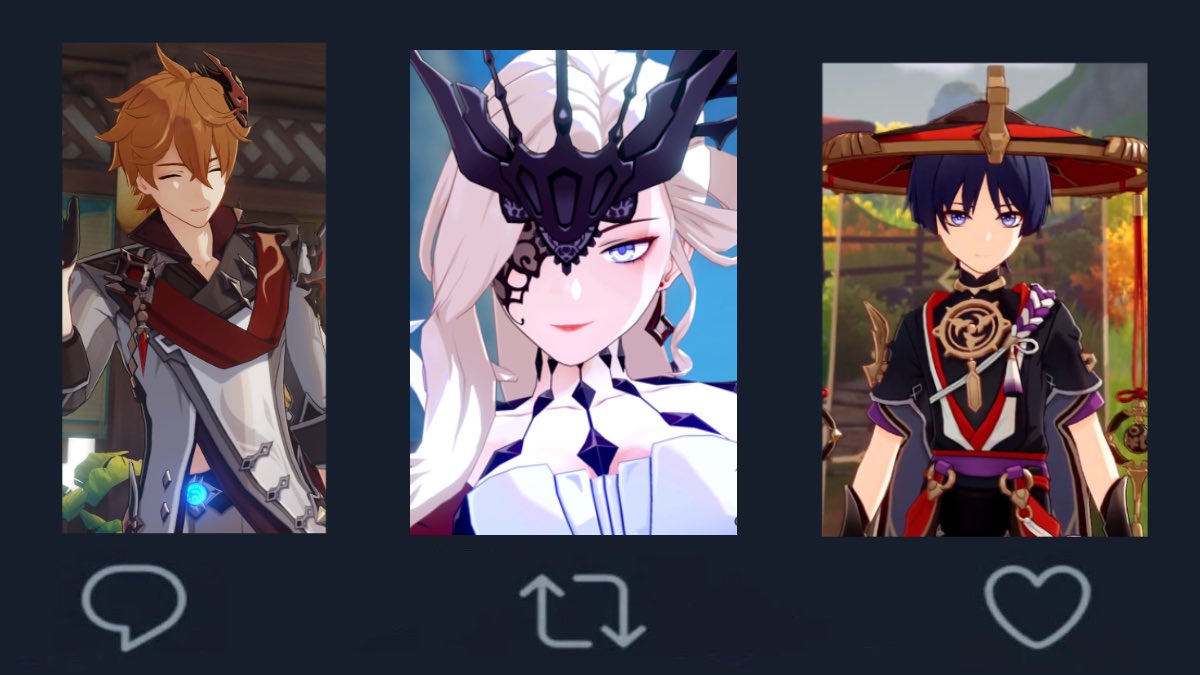 MissThicThighs's tweet photo. (Repost) Who’s the best Fatui harbinger? https://t.co/NXySTMKTDX