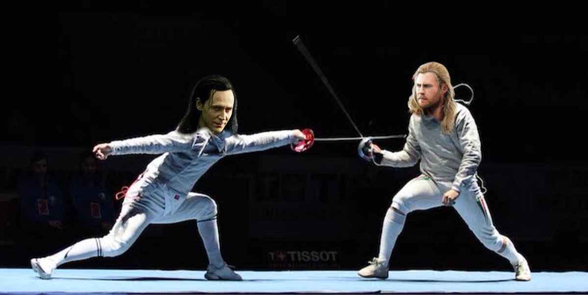 RT @lokislocation: Loki and Thor are currently fencing. https://t.co/tvSqpwueGu