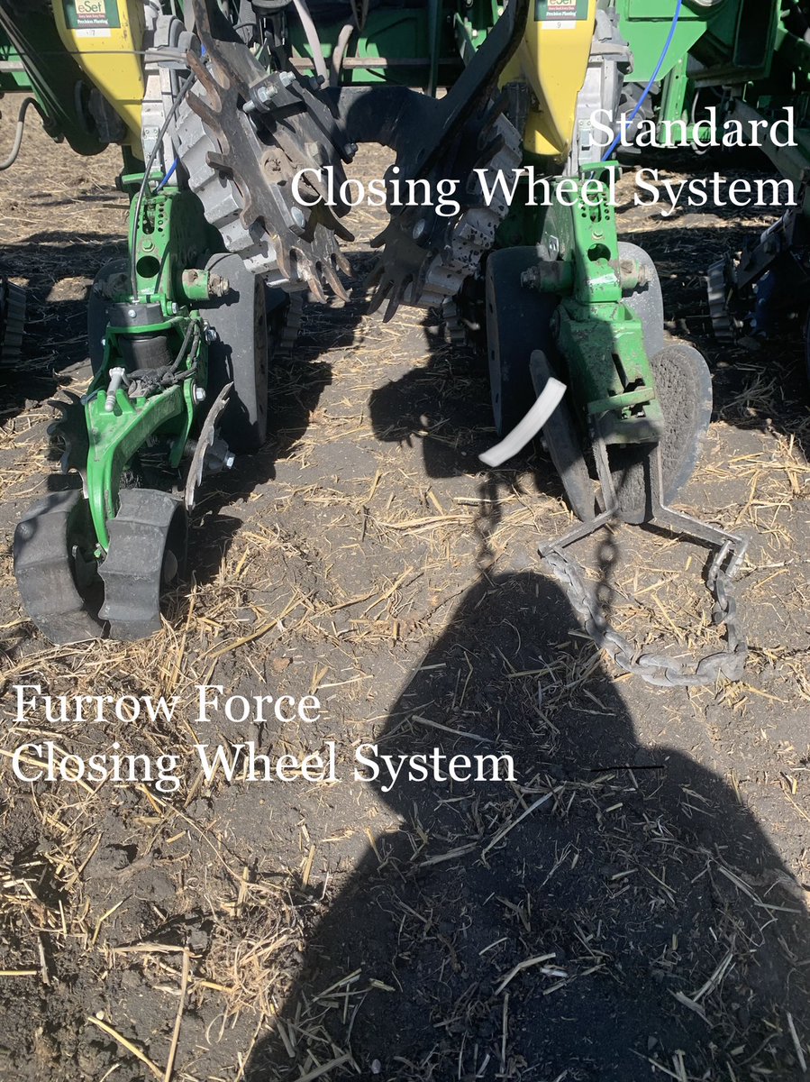 alana_serhan's tweet photo. @PrecisionPlant plot PLANTED! I’m excited to see how the #furrowforce works on heavier Rosser, MB soils! We R comparing #furrowforce vs stnd closing wheels &amp; the advtges of how it relates to emergence, tonnage &amp; silage quality 4 #MBDairy growers! Thx @BenHoltmann #PRIDESeedsWest https://t.co/9XSlMU56c2