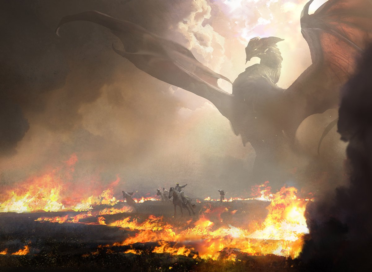 JaimeJonesart's tweet photo. Dragons I've done for Magic the Gathering https://t.co/FZm5xnGk6z