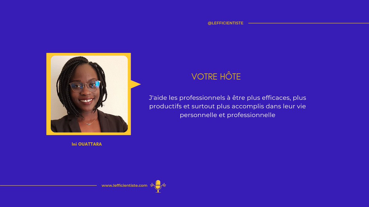 lefficientiste's tweet photo. Meet the host 🙏🏾 @lefficientiste #productivite #podcast https://t.co/c0hlF02YqI