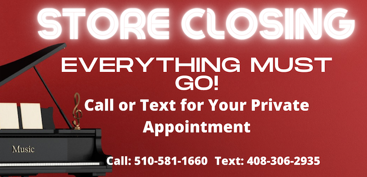 BayAreaPianos's tweet image. Pianos Plus will be closing our doors for good soon. We are having a CLOSING SALE with amazing deals. Every thing must go! Give us a call or text to set up your private appointment to view our inventory. #CastroValley #BayArea #SanFrancisco #YamahaPianos #UsedPianos #PianosOnSale