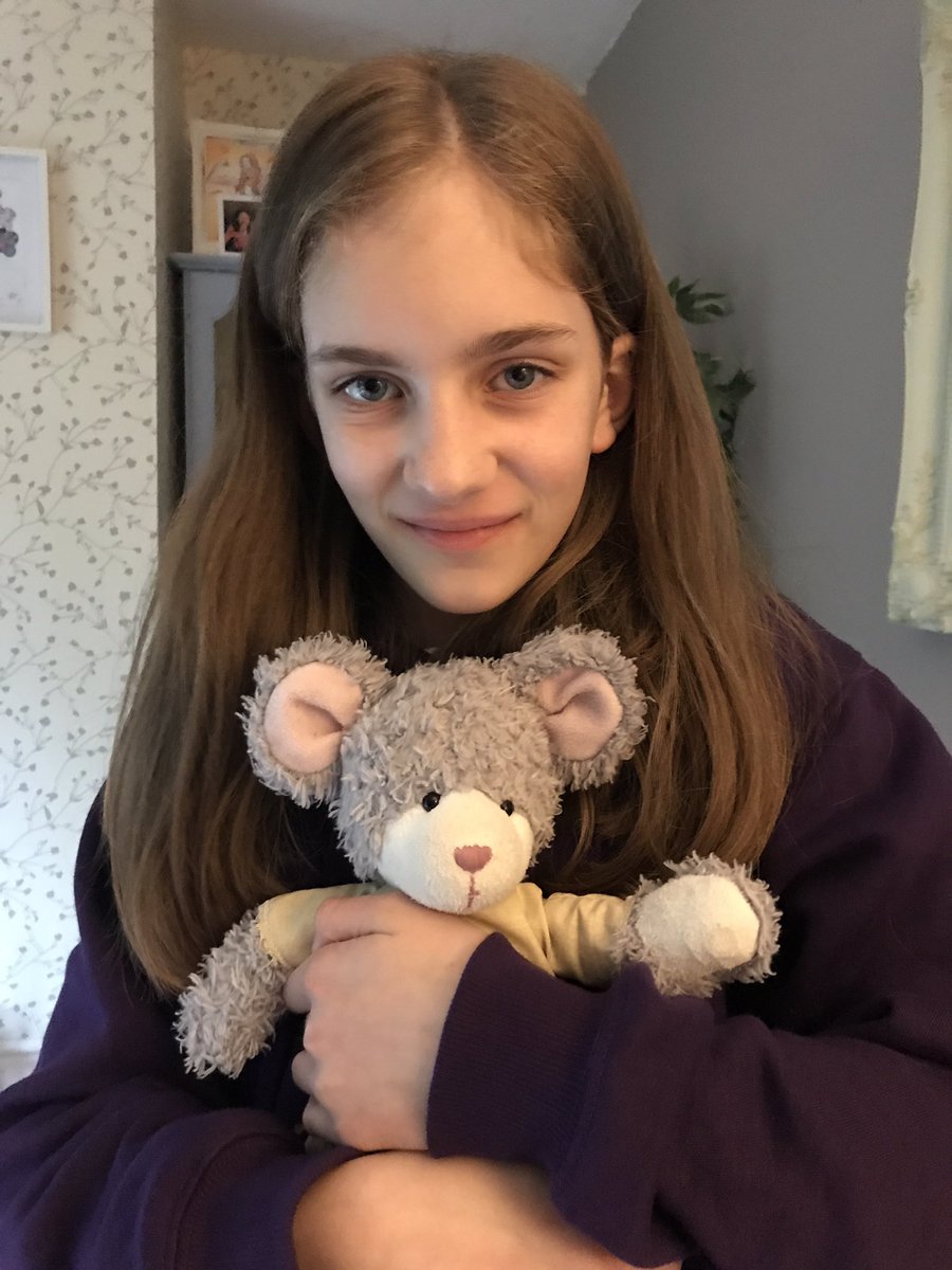 mrs_royle1's tweet photo. Rainy days in and daisy decides to sew her teddy an outfit by herself on her sewing machine. 
Elastic waist skirt with a top that has button clasps 🥰 @FPS_5_Hufflepuf @FairfieldPrimSc https://t.co/LqSIJSbXc3