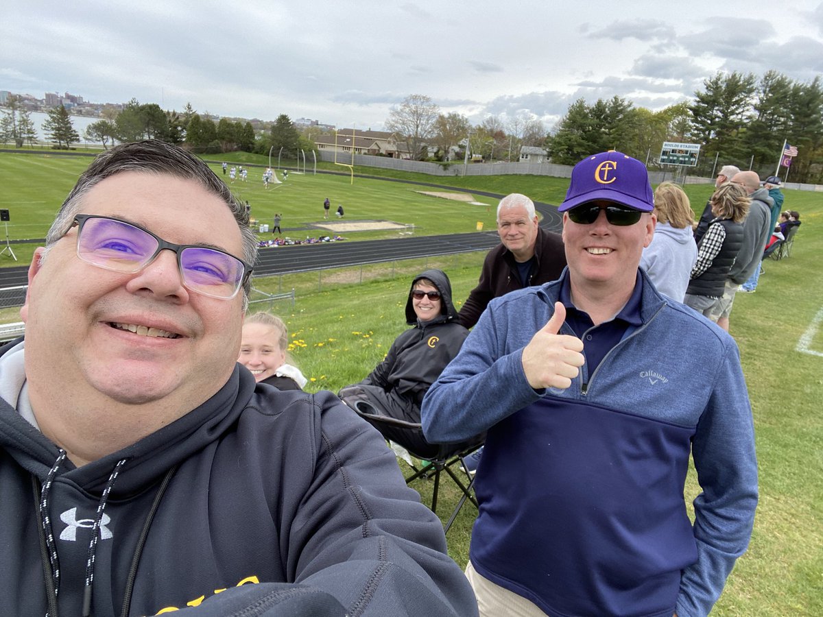ChevPrez's tweet photo. Lacrosse selfies from today’s game! #cheverus #parentalumstudentsupport #thisischeverus. #gostags. https://t.co/W420YVyr0C