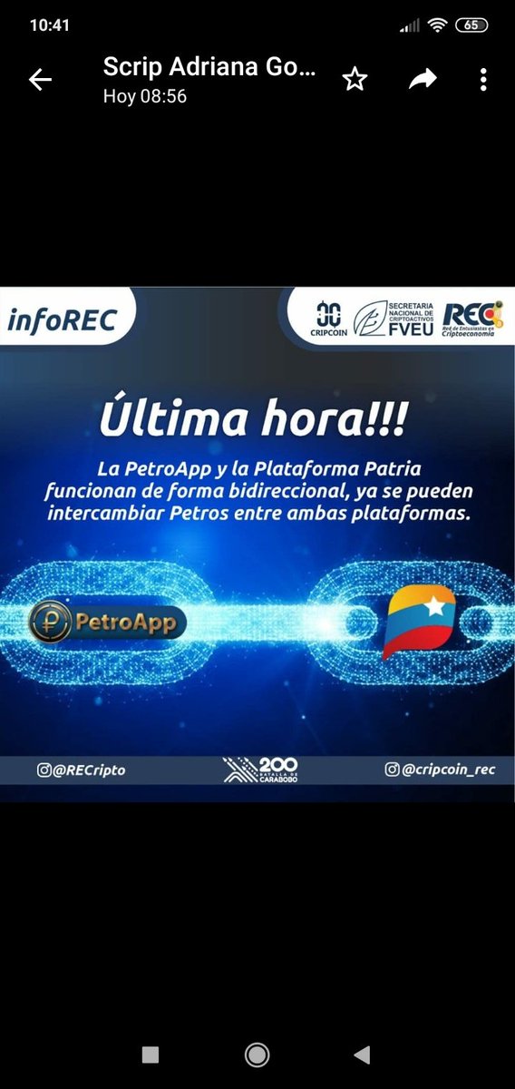 SunacripOgaf's tweet photo. #Petro
Seguimos avanzando hacia la era criotomoneda https://t.co/QxCQq6UsEV
