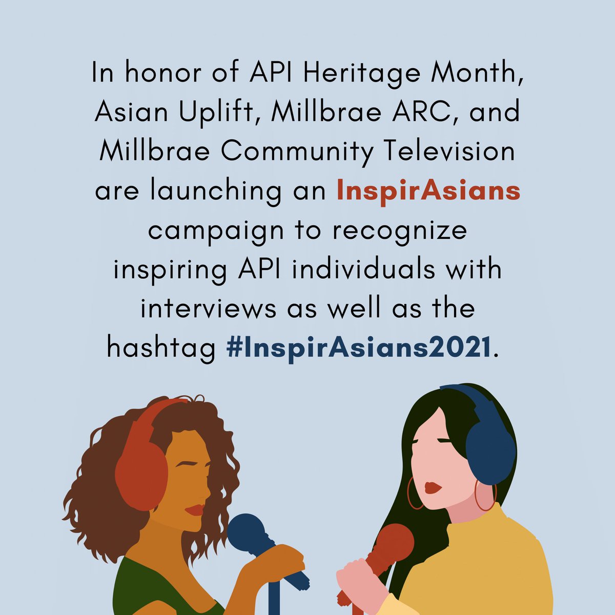 AsianUplift's tweet photo. We look forward to conducting interviews and viewing your InspirAsians!
#InspirAsians2021 #apiheritagemonth #aapi #asian #asianrepresentation https://t.co/6ClqMpkO0h