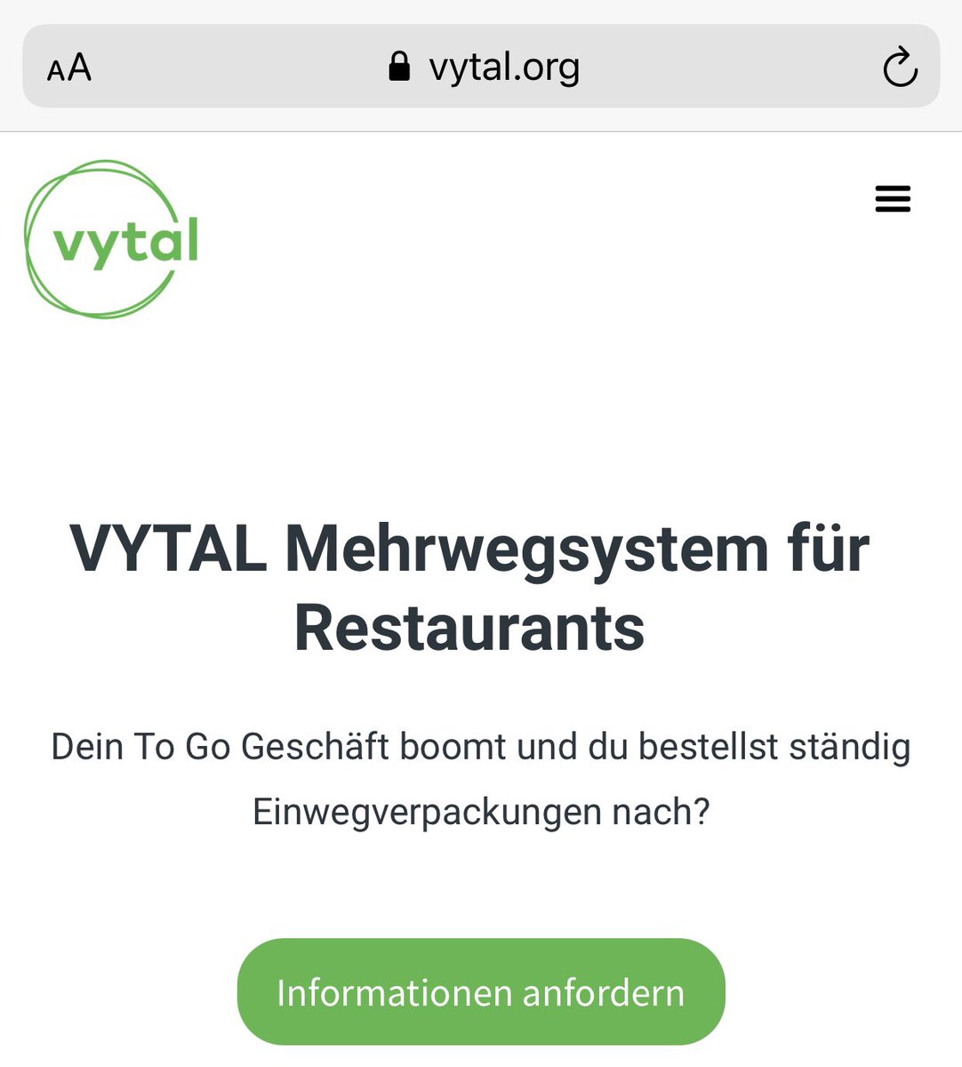 Der Bundestag hat die Mehrwegpflicht für Restaurants und Cafés ab 2023 beschlossen. Gut so!
Aber warum bis 2023 warten? VYTAL ⁦<a href="/MyVYTAL/">Vytal</a>⁩ bietet das modernste Mehrwegsystem schon heute: ohne Pfand, kostenlos für die Konsumenten, günstiger als Einwegverpackungen für...