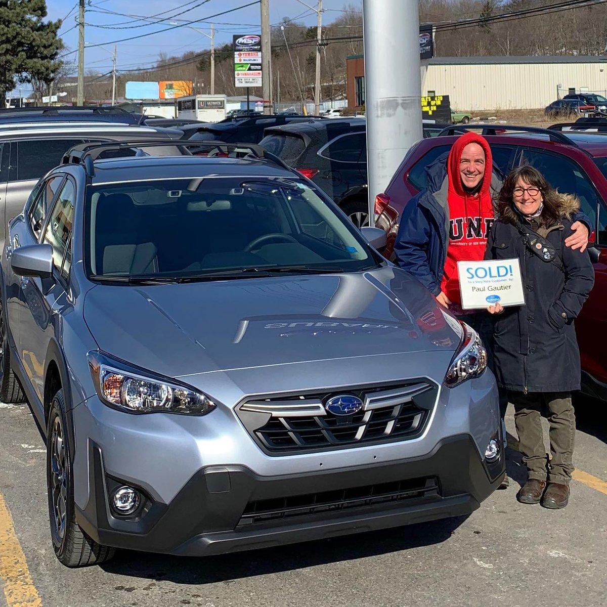Paul Gautier, Sales Consultant at Aberdeen Subaru, would like to welcome Wayne and Bernice to the Subaru Family with their 2021 Touring Crosstrek!
Thank you for your business!
.
.
.
#subarucallpaul #saintjohn #crosstrek #subarufamily #capturetheadventure #confidenceinmotion